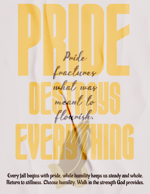 “Pride Destroys Everything” Wall Art - Digital Print